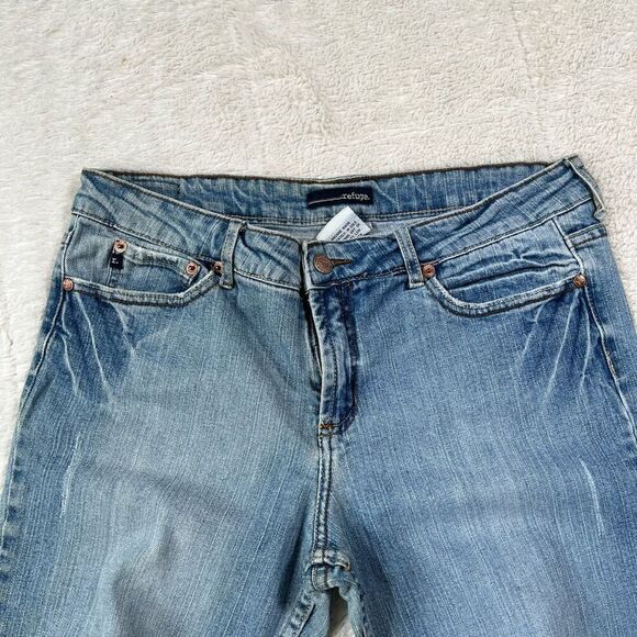 Vintage Y2K Refuge Light Wash Flare Wide Leg Preppy Jeans - Picture 4 of 9